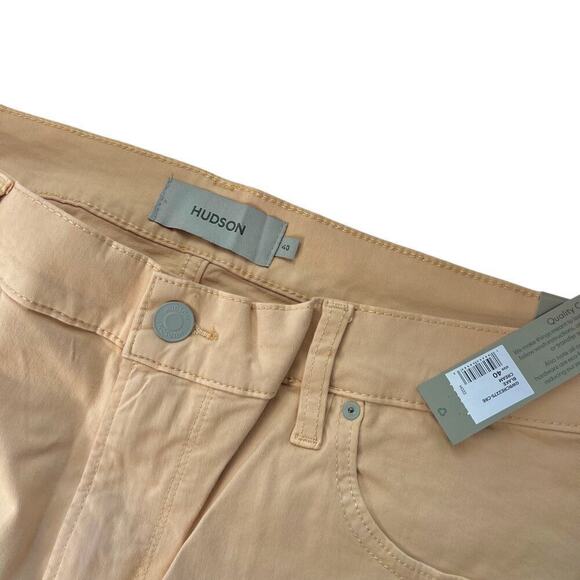 New Men’s Hudson Blake Slim Straight Fit Jeans in Cream Size 40 - Picture 3 of 10
